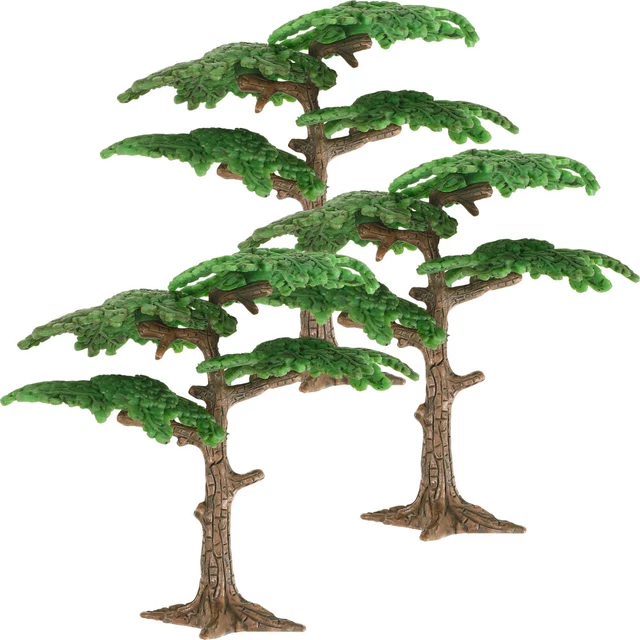 3 pz modelli albero simulati miniatura - cipresso - decorazioni vivo falso B