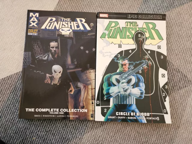 Punisher tpb lot MAX Complete Collection vol 1 Ennis Epic vol 2 Circle of Blood
