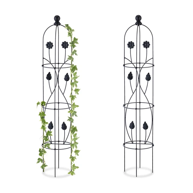 Piquet De Jardin Pelle & Papillon En Métal Rouillé - Déco De