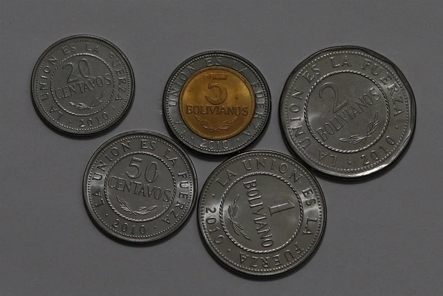 🧭 🇧🇴 Bolivia 2010 Mint Set High Grade B58 #2 Ss2