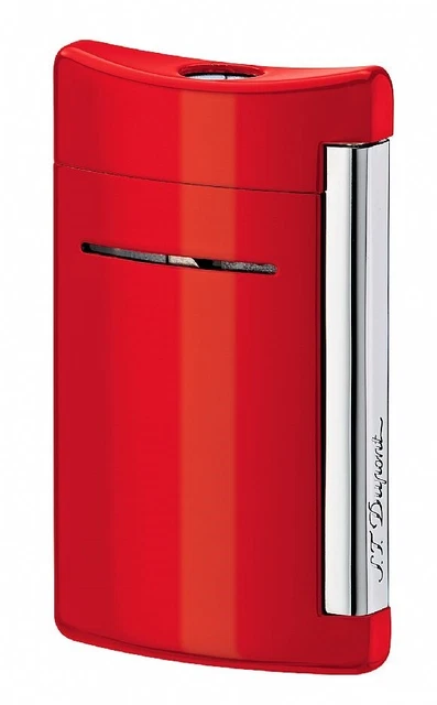 010029 Dupont / Minijet / accendino / cromo laccato rosso