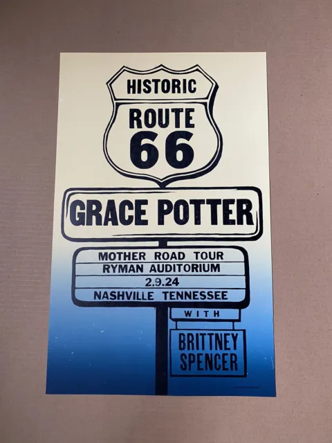 Grace Potter Hatch Show Print Poster Ryman Nashville Rare Sold Out