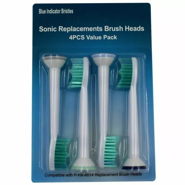 Pk of 4 testine di ricambio per spazzolino da denti W3 Premium bianco Phillips Sonicare