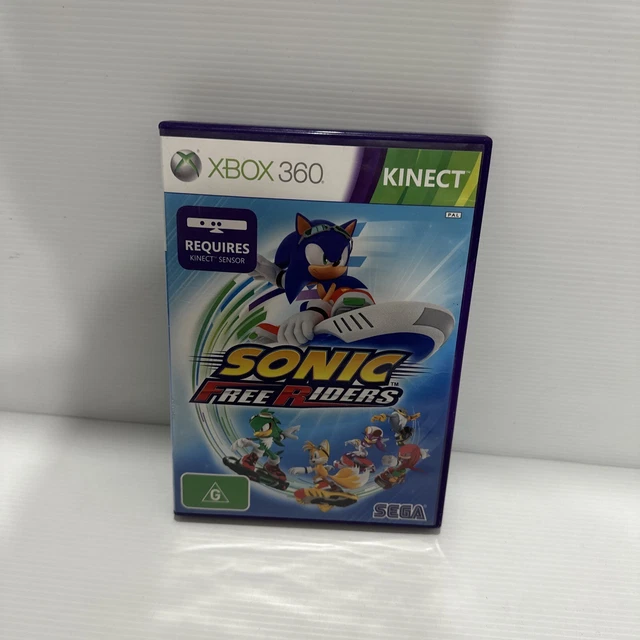 Sonic Free Riders Microsoft Xbox 360 Kinect Game Complete in box with Manual