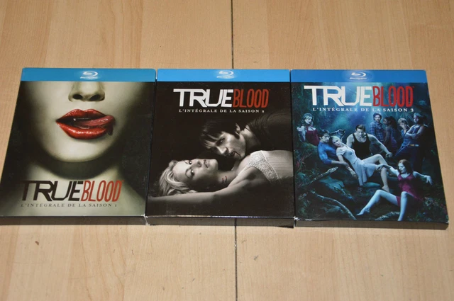 LOT 3 COFFRETS BLURAY TRUE BLOOD intégrales saison 1 2 et 3 - VF EUR 27
