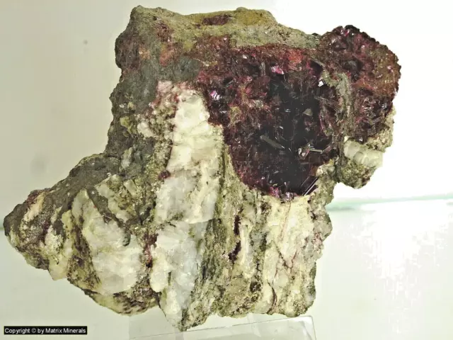 Erythrin - Kobaltblüte  von  Aghbar, Bou Azzer, Marokko # 2