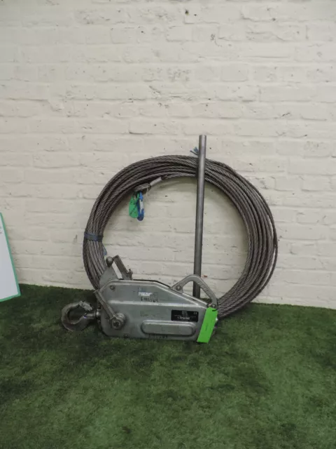 Tirfor TU16 Winch C/W 50mtr Cable & Steel Tube Handle 1600kg Winch   REF 1984 2