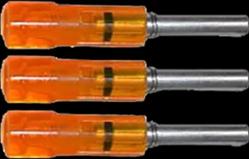 Lumenok Excalibur Firebolt Flat Bolt End (3-Pack), HD Orange