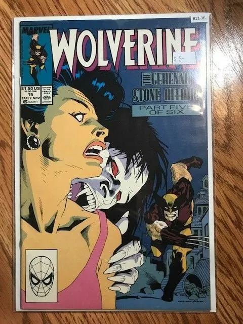 Wolverine vol.2 #15 1989 High Grade 9.2 Marvel Comic Book B11-36