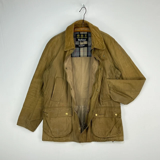 Barbour Lightweight Ashby Wax Jacket Mens Medium Sand Brown Country Rain Coat Barbour Lightweight Ashby Wax Jacket Mens Medium Sand Brown Country Rain Coat