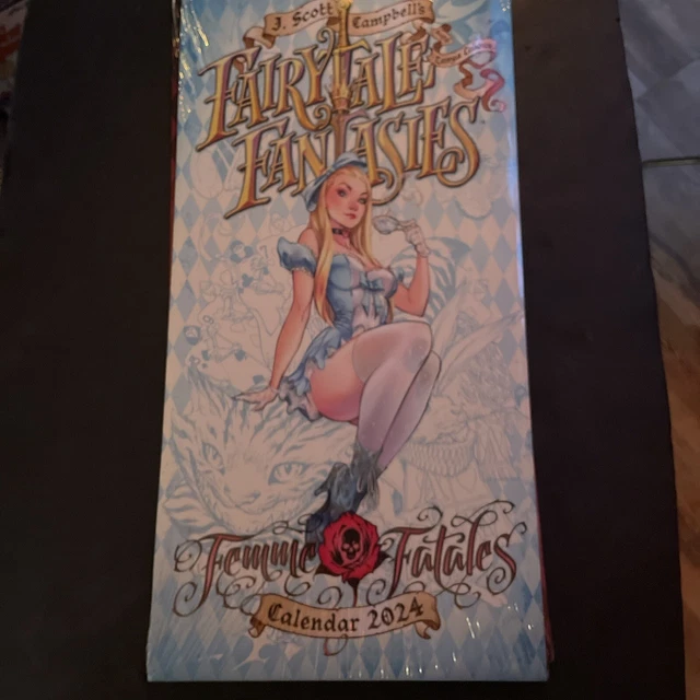 J SCOTT CAMPBELL Fairytale Fantasies 2024 Calendar Deluxe Edition EUR