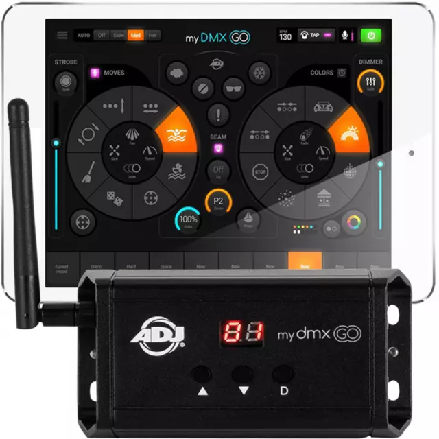 ADJ MyDMX GO Lighting Control System for Android Tablet or iPad DMX Light