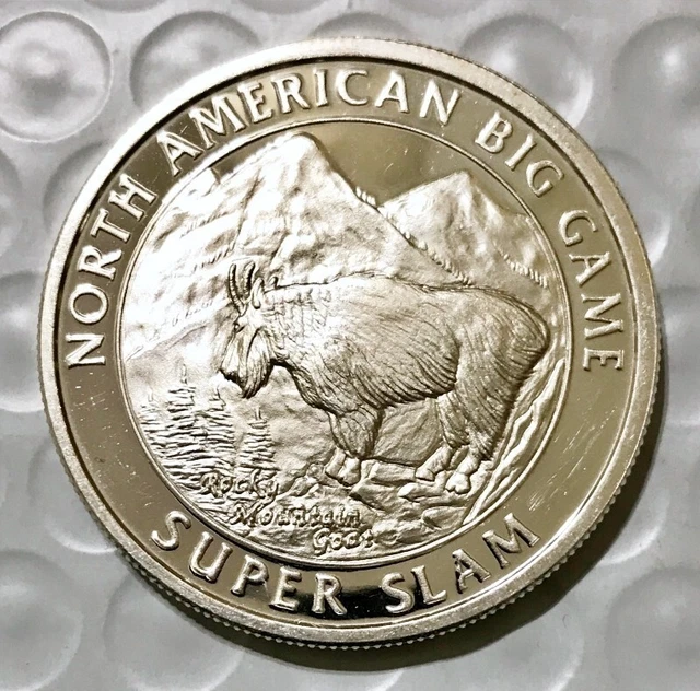 North American Big Game Proof 1oz .999 Rocky Mountain Goat