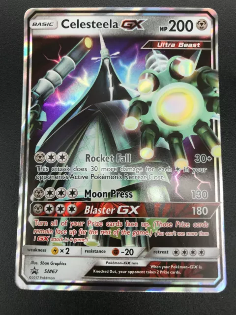 Carta Pokemon Celesteela Promo Ultra Criatura + Brindes