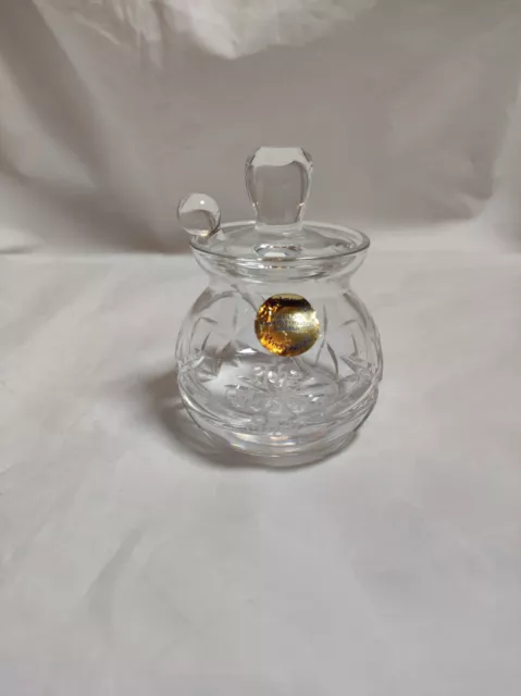 Wedgwood Glass The Mustard Shop Mustard Pot Full Lead Hand Cut Crystal