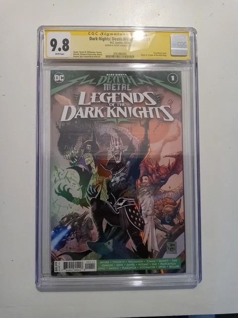 Dark Nights Death Metal Legends of the Dark Knights 1 CGC 9.8 DC LOTDK Signed