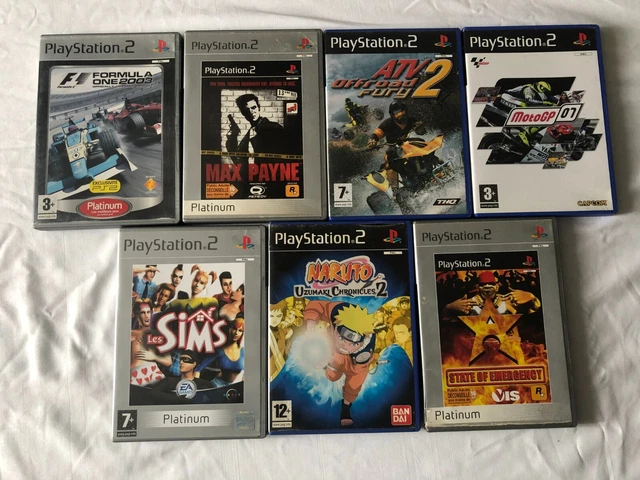 Lot De Jeux Naruto Pour PlayStation 2 (PS2) - Version Japonaise, En Très Bon état, Boîtiers Et Notices Inclus