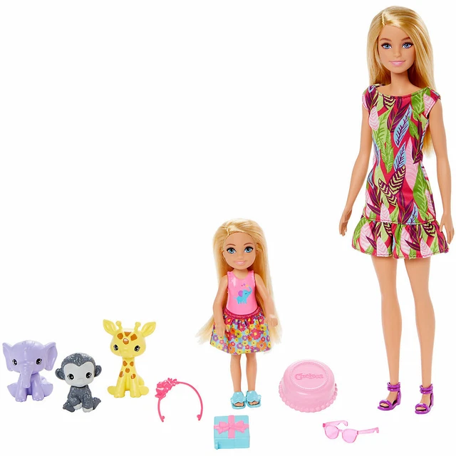 Barbie and Chelsea "Jungle Adventure" Barbie and Her Sisters NEW ORIGINAL PACKAGING