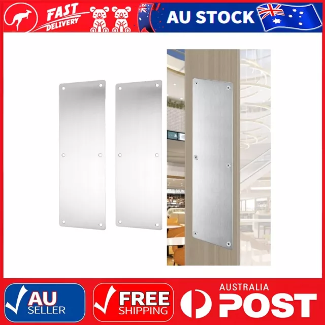 Door Push Plate Kick Plate Interior or Exterior Door Protection Stainless Steel