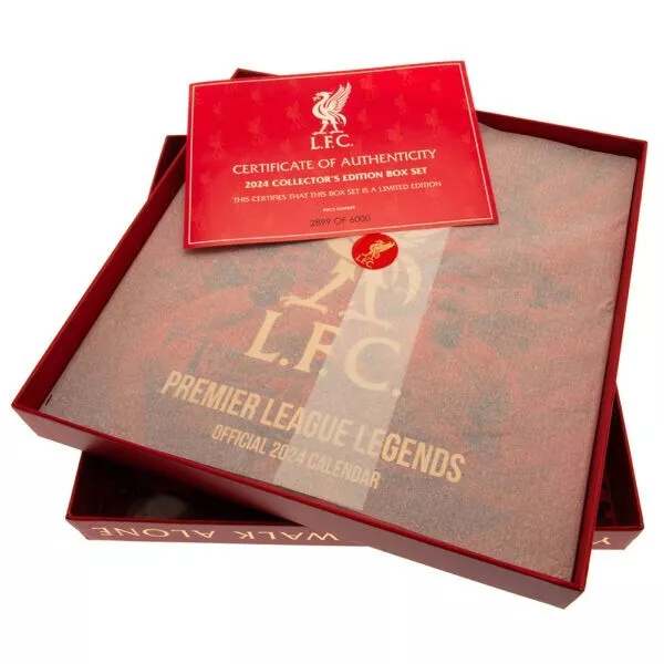 Liverpool FC Calendrier & Journal Musical Cadeau Boite 2024 Officiel Marchandise 2