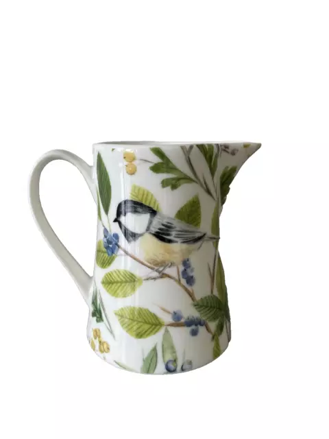 Floral Gisela Graham Jug Flora & bird print milk jug new