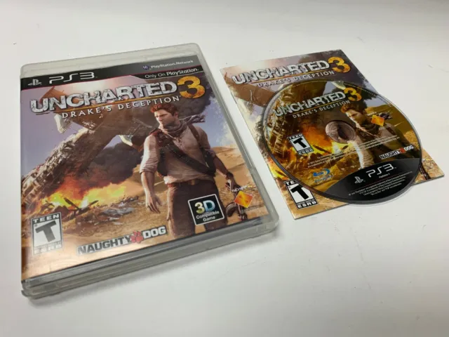 Uncharted 3 Drake's Deception PS3 Official Sony Playstation 3 COMPLETE