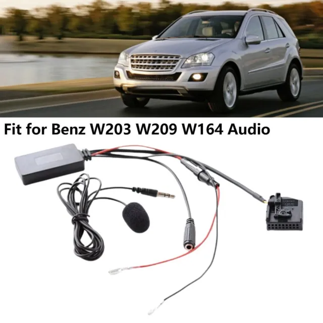 Adaptateur accessoire adaptateur câble AUX 27 cm compatible Bluetooth pour Merc