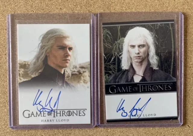 Game of Thrones Season 1 Harry Lloyd as Viserys Full Bleed & Bordered Autographs