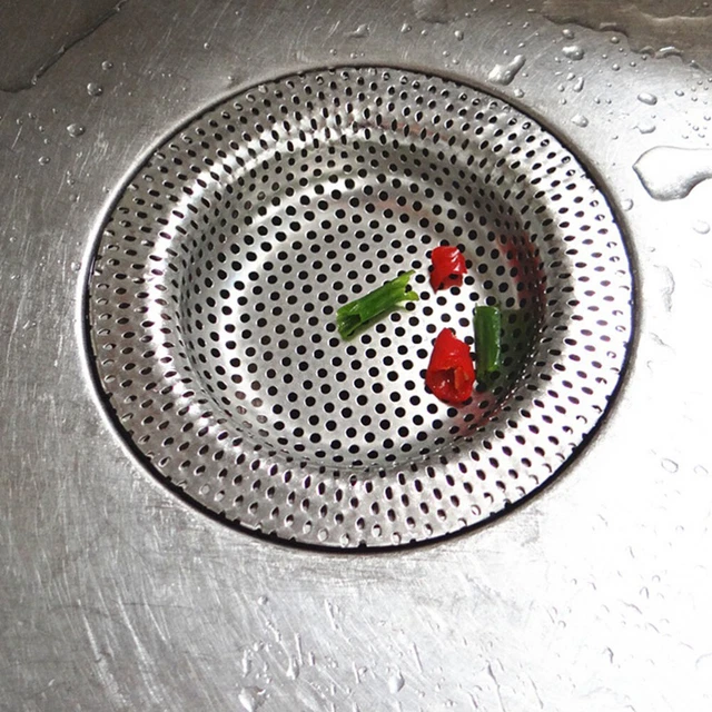 2 pz setaccio di risciacquo per lavandini da cucina setaccio di scarico lavello argento