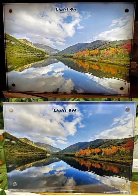 Photo Light Wood Frame backlit Box Print is included