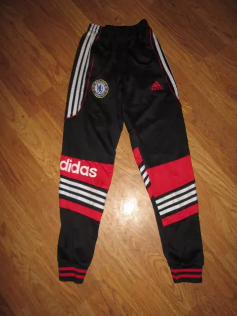 Boys ADIDAS  CHELSEA FOOTBALL CLUB athletic jogger soccer pants sz L Lg