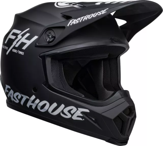 Bell Helmets MX-9 Crosshelm Fasthouse MIPS MX Helm Matt Schwarz 3