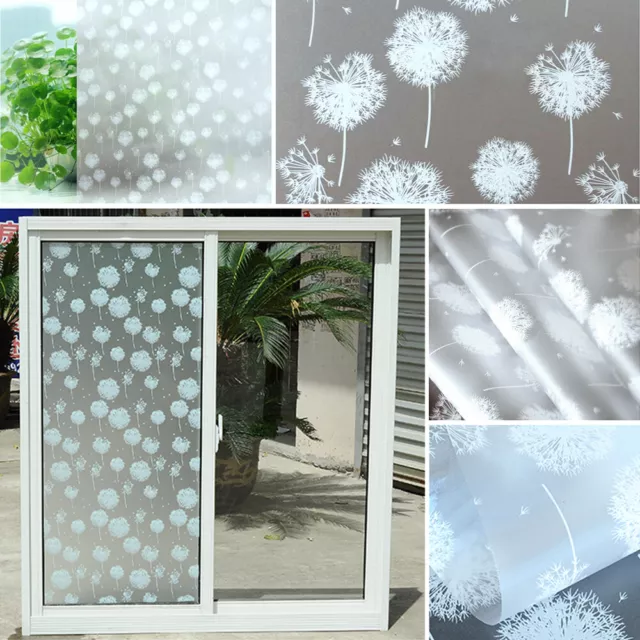 Frosted Privacy Frost Glass Window Film Sticker Bedroom Bathroom Home Decor 2m 2