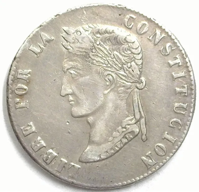 Mexico ~ 1855-Pmj ~ Silver 8 Soles ~ Km 112.2