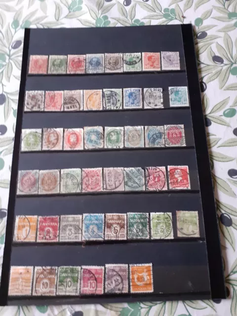 Lot De Timbres Du Danemark