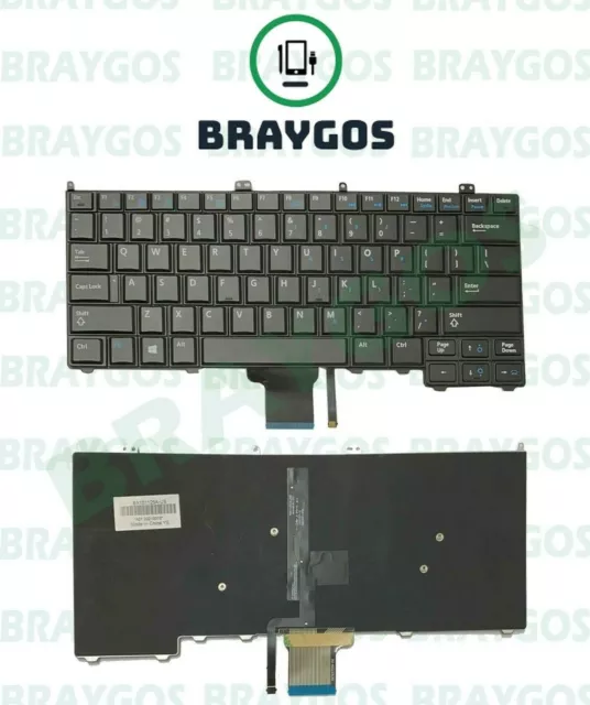 For Dell Latitude 12 7000 E7240 E7440 E7240 US Laptop Keyboard With Backlight
