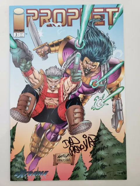 PROPHET Vol 1 #2 (1993) IMAGE COMICS ROB LIEFELD COVER! SIGNED by DAN PANOSIAN!