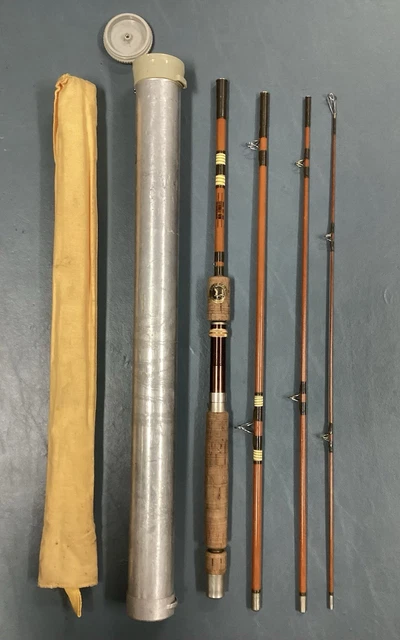 Canne à Pêche Vintage Wright McGill M4TBU 7 1/2 Pièces Mini Ferrules - Type Spinning