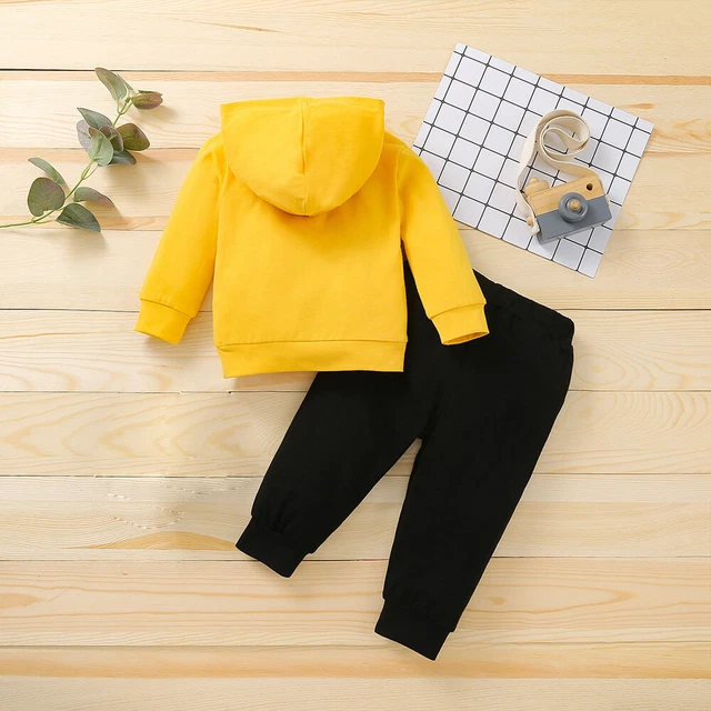 Newborn Baby Boys Tracksuit Kids Hooded Tops Pants Trousers Outfits Clothes Set 9