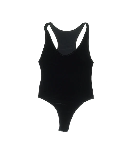 American Apparel Women Black Bodysuit S
