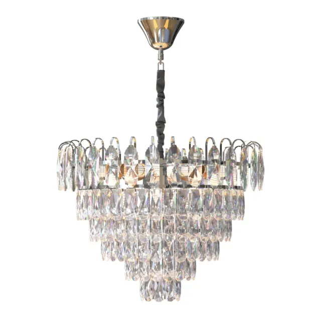 Modern Ceiling Pendant Light K9 Chrome Crystal Chandelier Luxury Lamp Chandelier