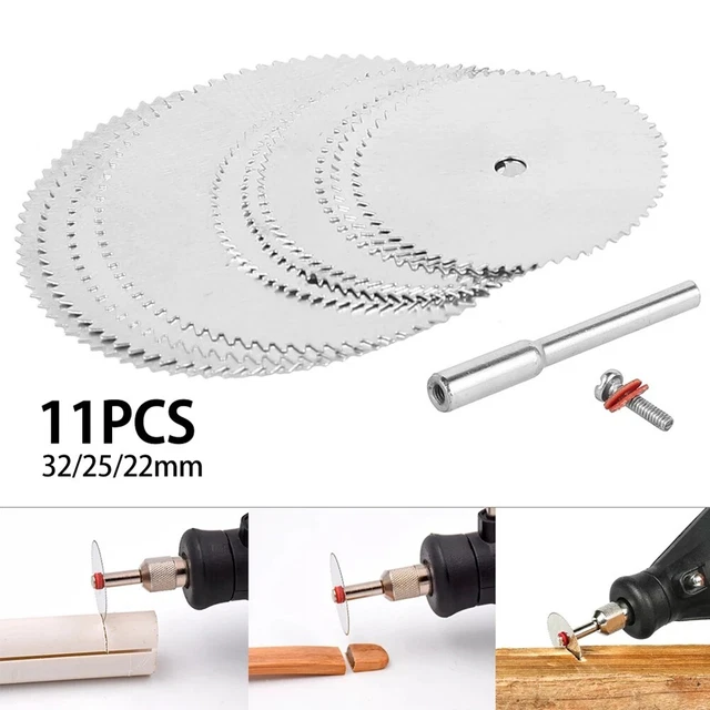 Scie Circulaire Disque Set de Rechange Accessoire Mini Perceuse Rotary Bois Lame