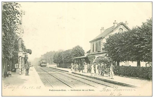 60.PRECY SUR OISE.n°94.INTERIOR OF THE GARE.TRAIN