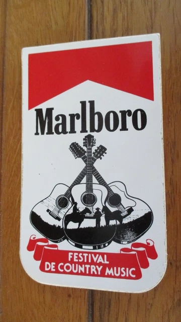 Autocollant Vintage MARLBORO Belgique - TOP état (pas De Pliure/déchirure)