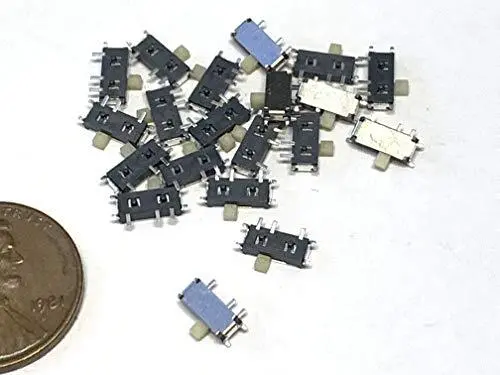 20 Pieces Msk12c02 7 Pin Mini Micro Small Tiny Slide Switch Onoff Pcb Smd A26