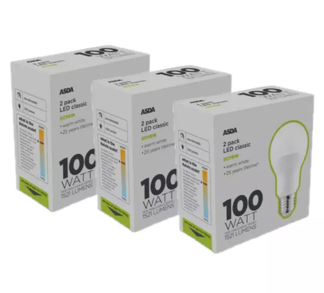 Asda clearance light bulbs
