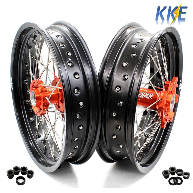 KKE 17& SUPERMOTO Wheels Rim Fit KTM EXC F SXF XCF XCW 125 250 350 530