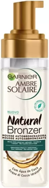 Mousse Autoabbronzante Natural Bronzer, Viso E Corpo, Abbronzatura Uniforme