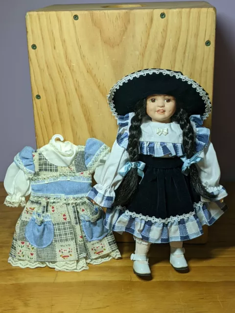 1997 Porcelain Doll, collectable, Heritage Mint, "Lasting Impressions"  11"