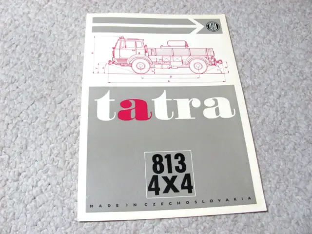 1970's TATRA 813 4X4 (CSSR) SALES BROCHURE